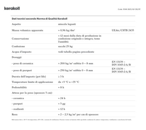 Cemento per pavimenti Keracem Eco