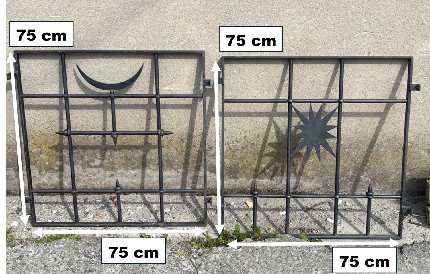 Grate per finestra (Mezzaluna e Stella)