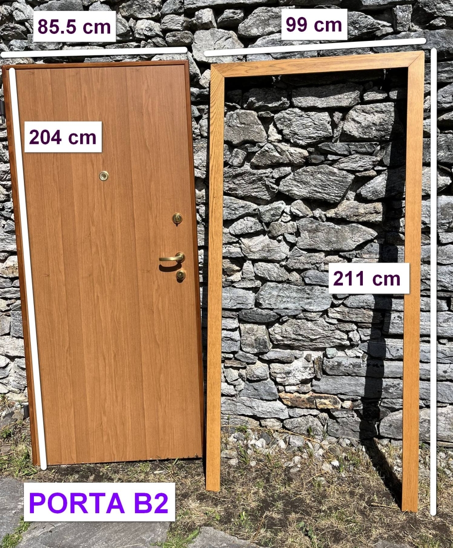 Porta BLINDATA lignea (B2)